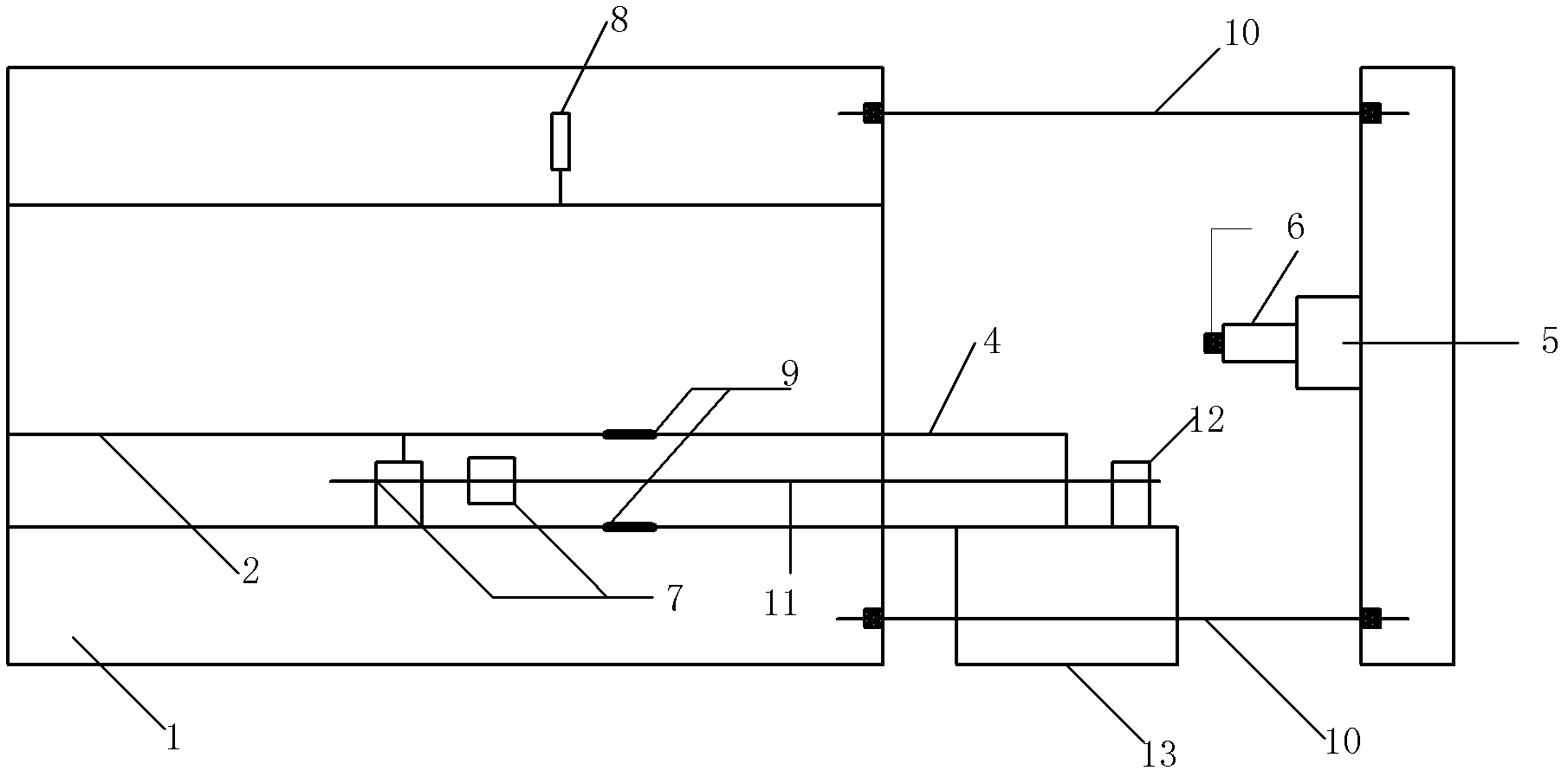 Device and method for testing influence of tunnel excavation on existing close-distance parallel tunnels