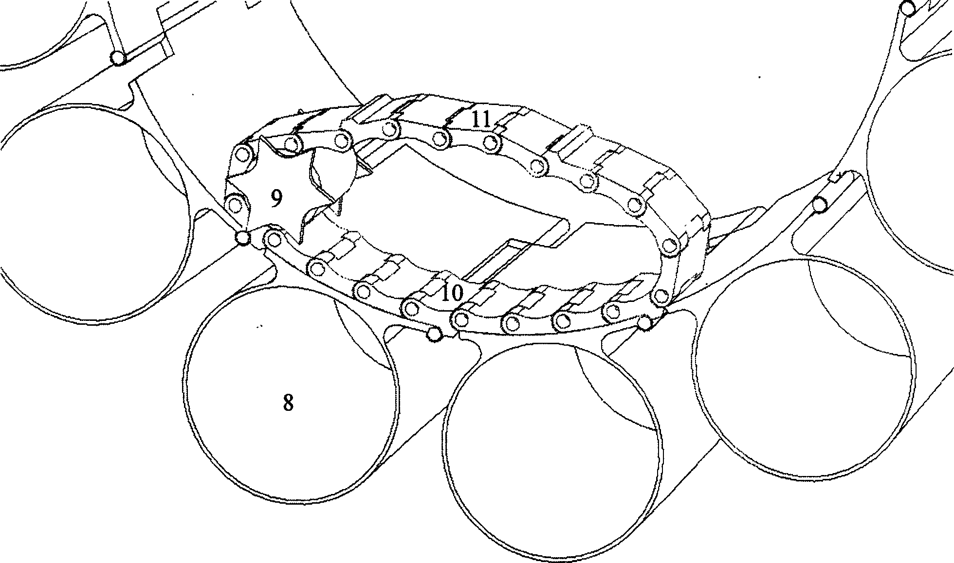 Torpedo filling device for submarine