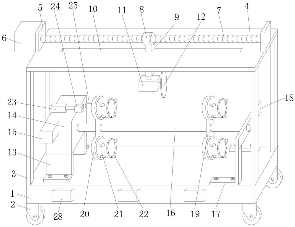 Pipe cutting device for municipal road engineering