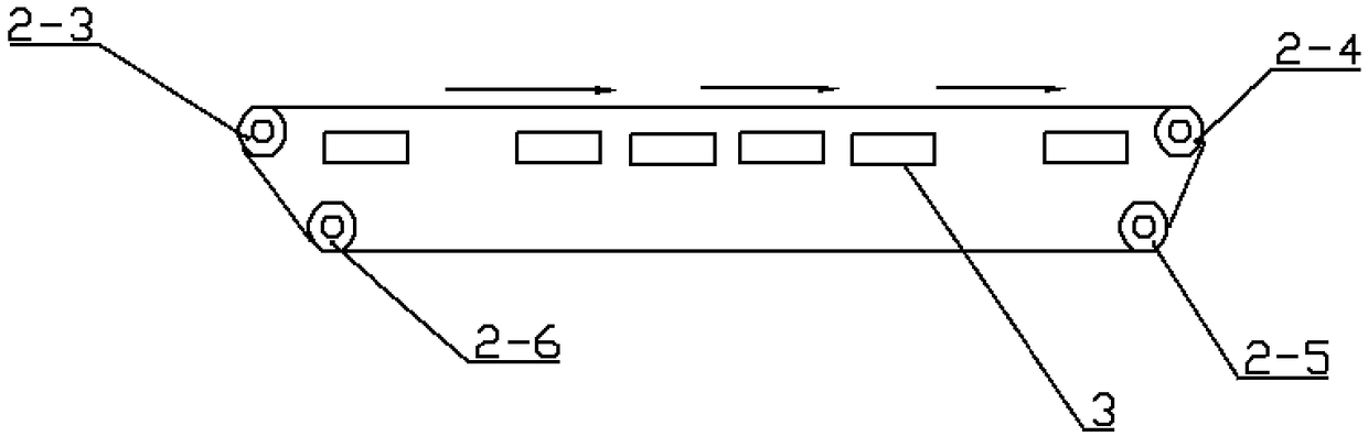 A paper tape conveying device