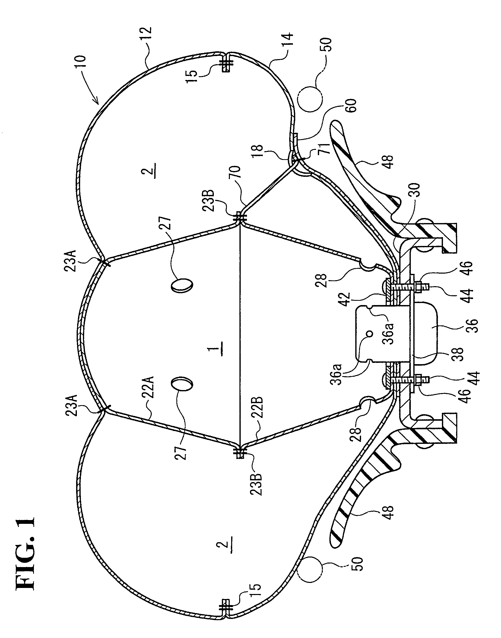 Airbag and airbag apparatus