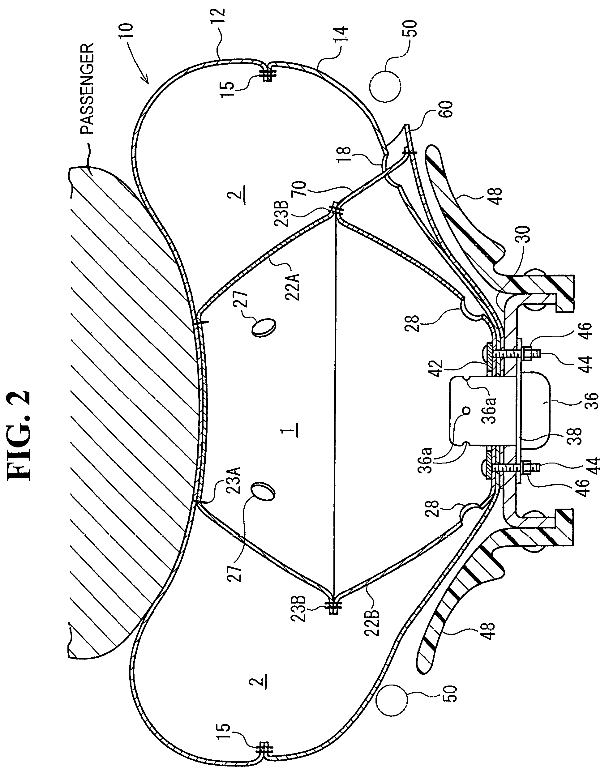 Airbag and airbag apparatus