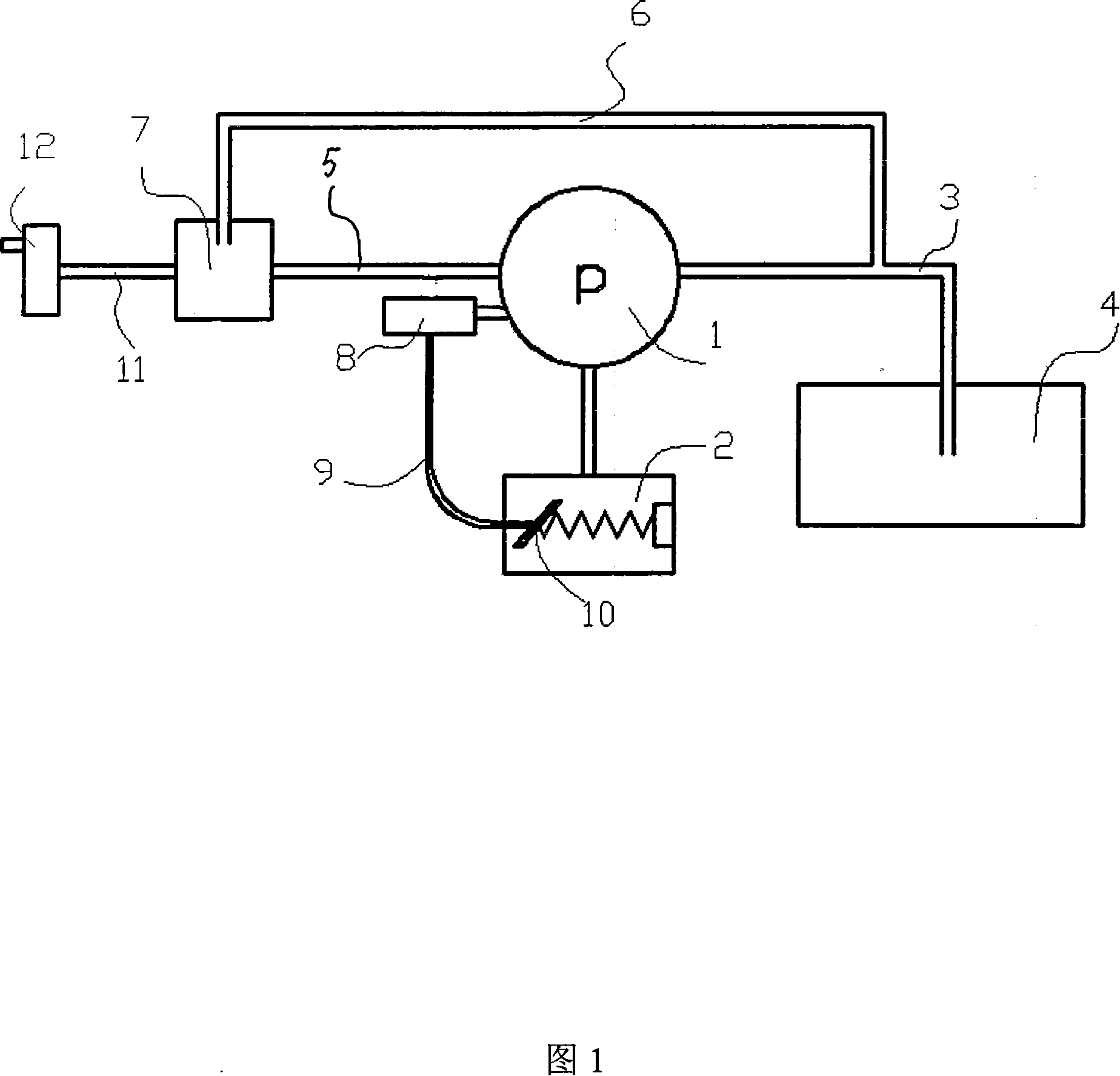 Accelerograph control system of high-pressure cleaning machine