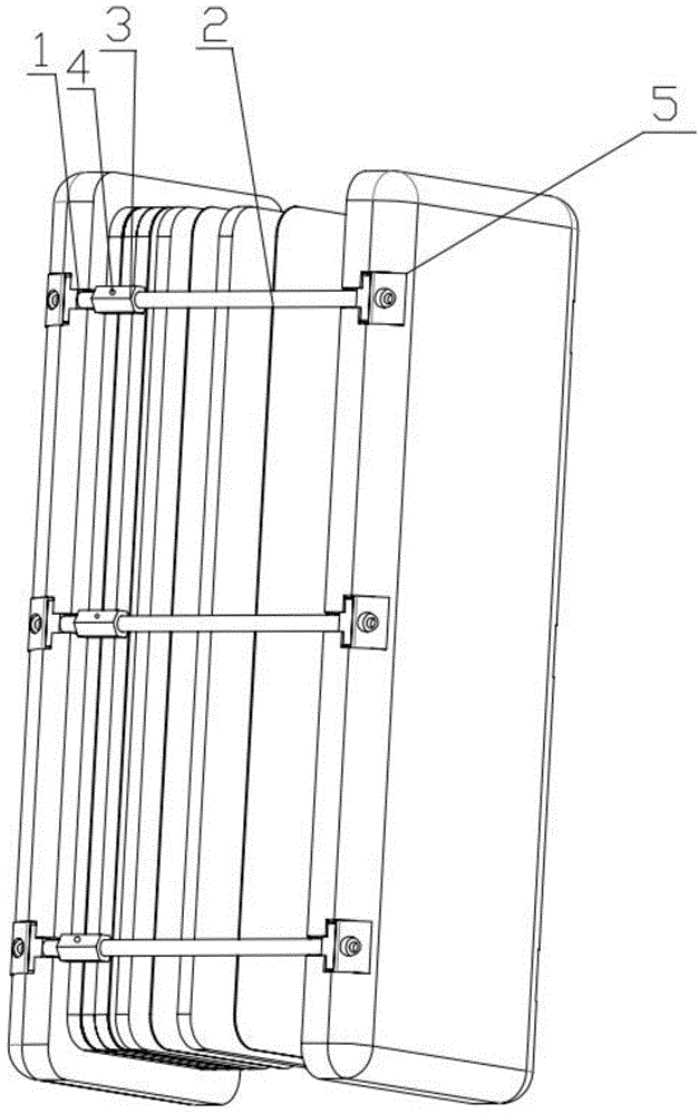 Fuel cell stack fixed structure convenient for adjustment