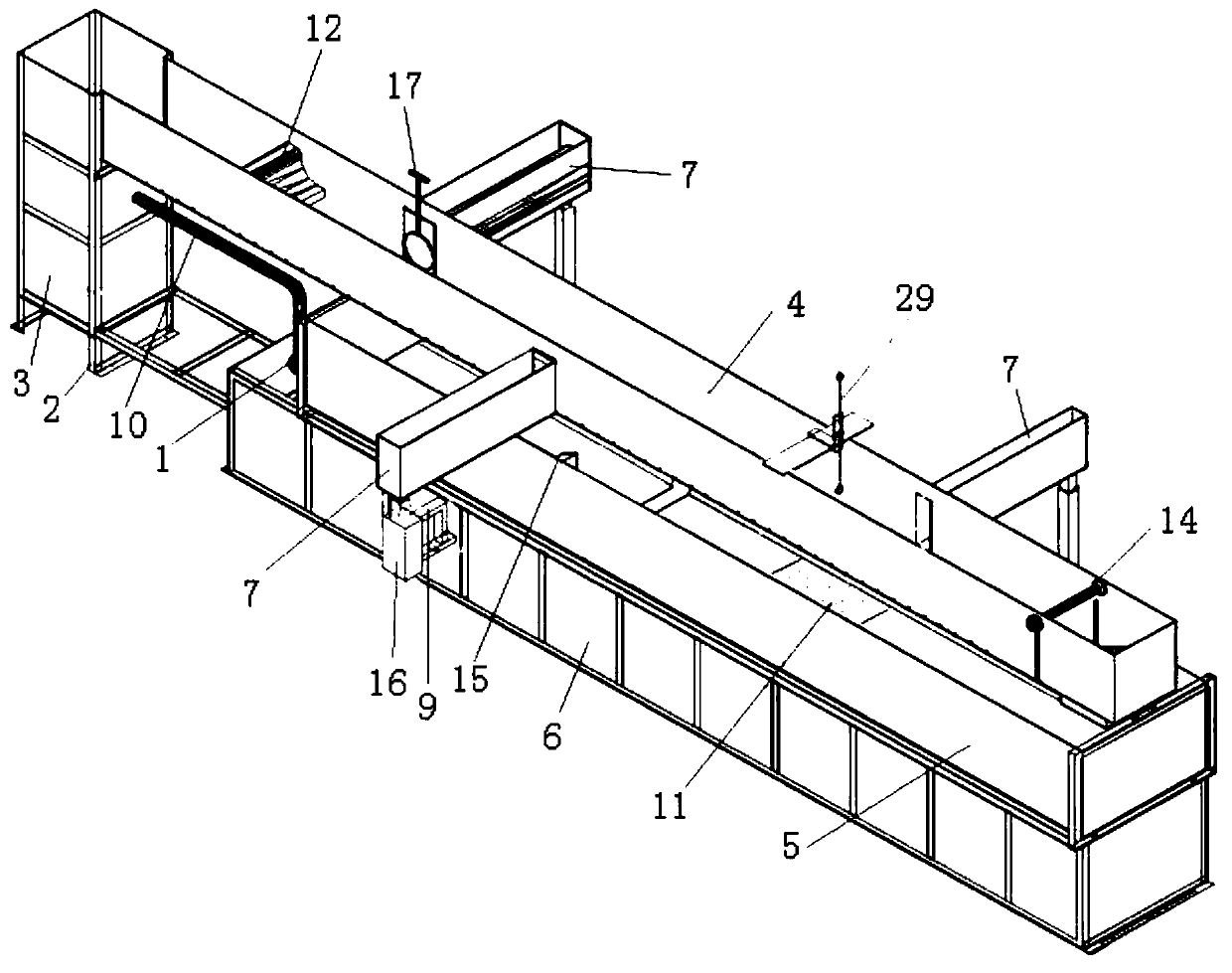 Multifunctional and multidimensional canal system scientific research test system for laboratory