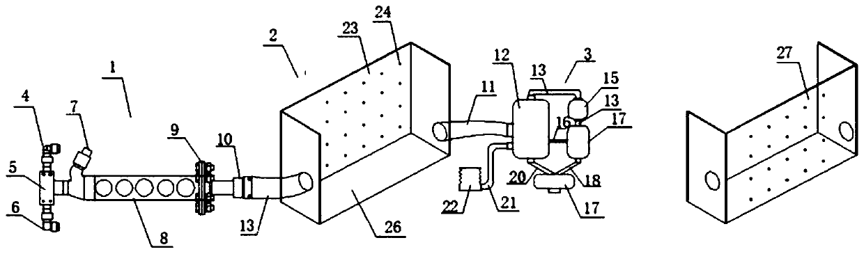 Enhanced solubilizing migration model device for underground water pollutants