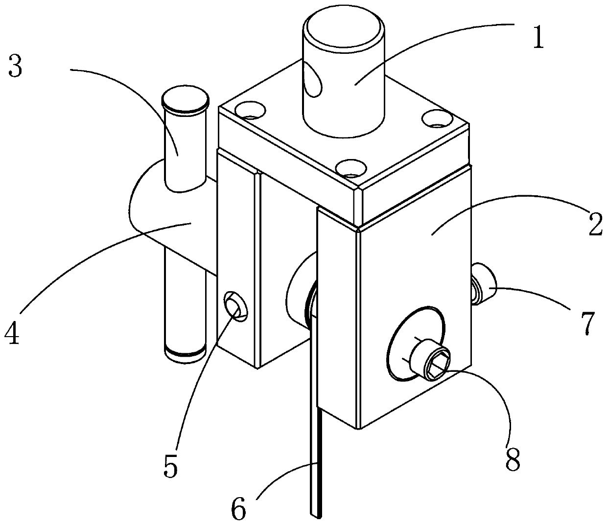 Enameled wire paint film tensile test clamp device