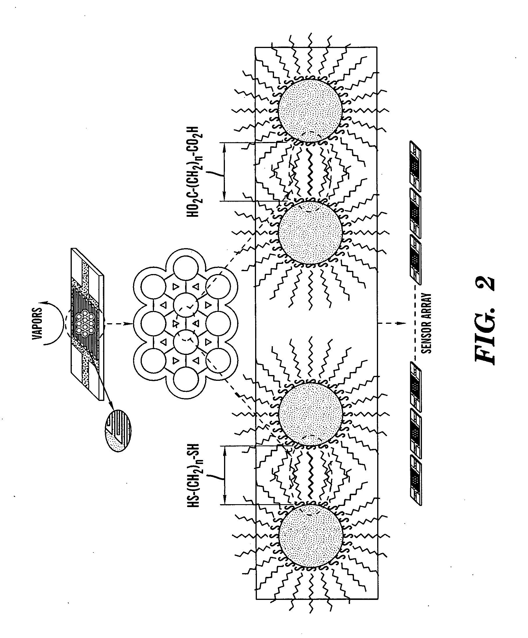 Multi-moduled nanoparticle-structured sensing array and pattern recognition device for detection of acetone in breath