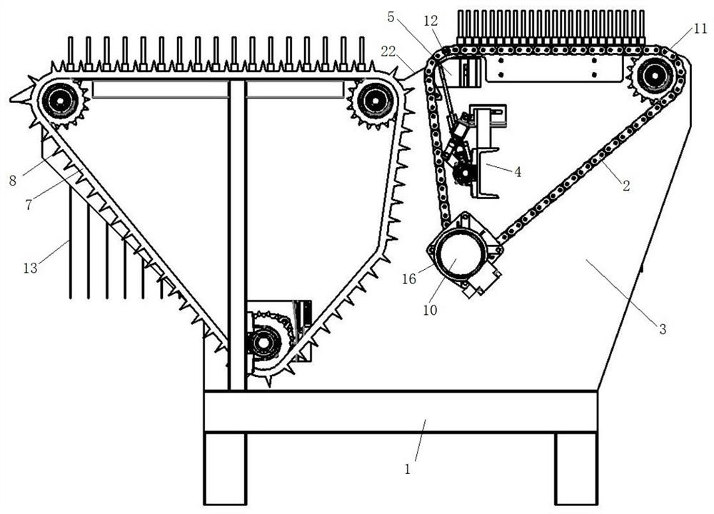 Automatic plate arranging machine for electrolytic manganese cathode plates