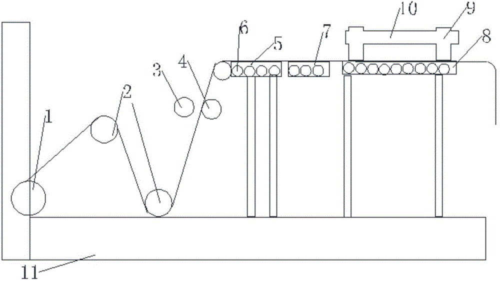 Welding rod packaging bag shaping device