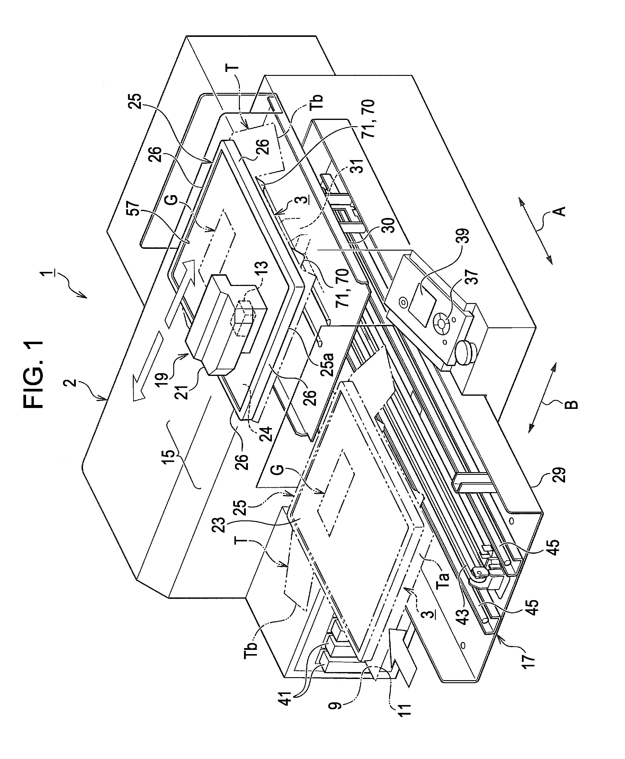 Tray, ink jet textile printing apparatus, storing method of tray, and manufacturing method of printed matter