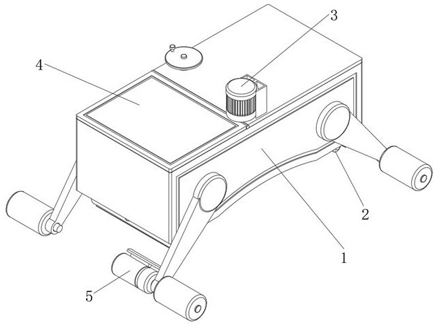 Surface arc weld seam polishing device for steel container