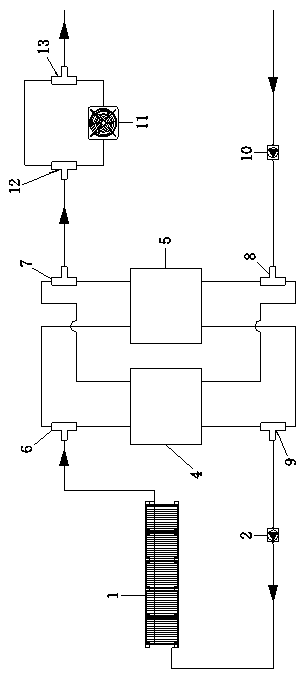 A direct solar heating system with multiple sets of hot water storage tanks and its control method