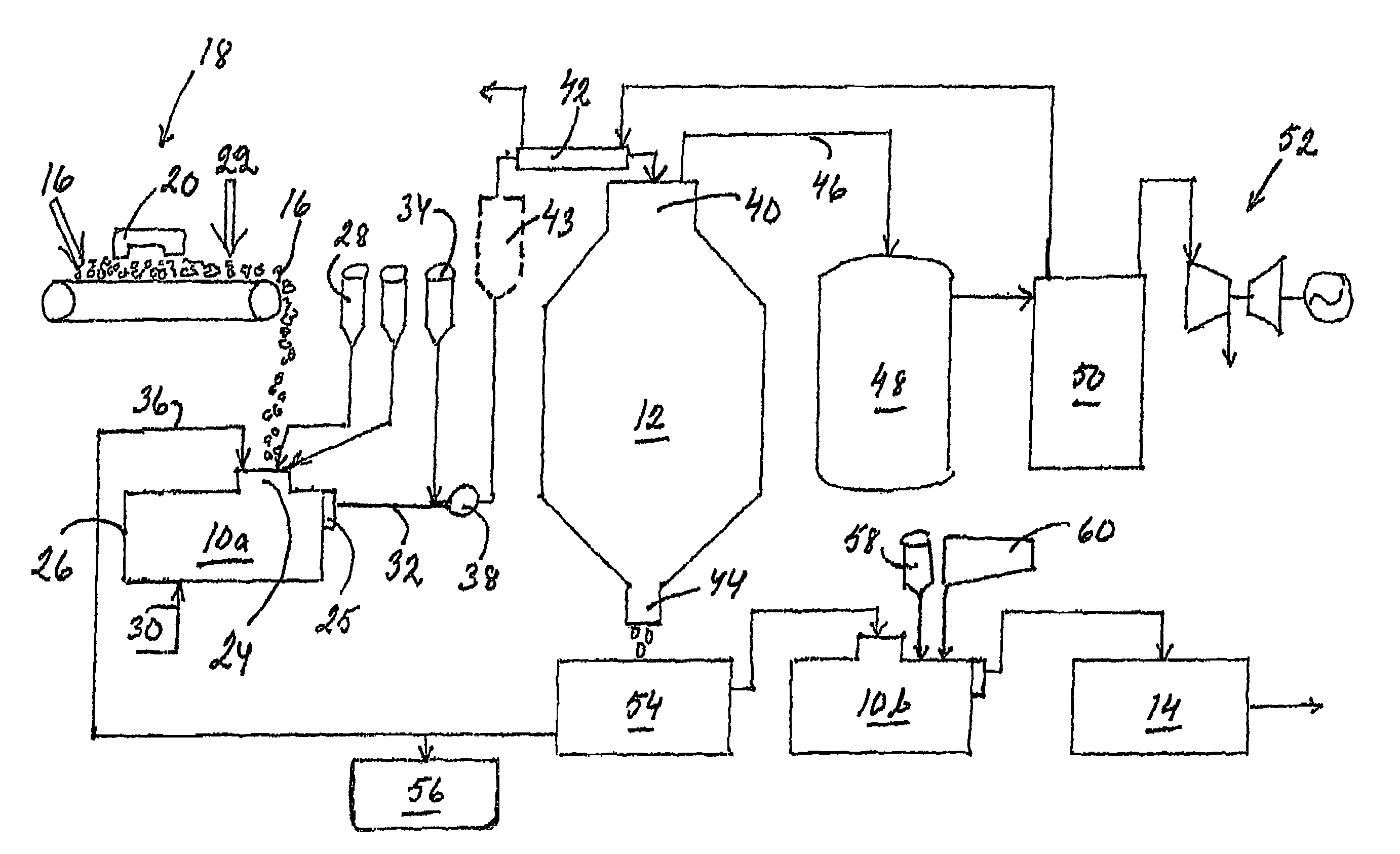 Method and device for disintegration of organic material and use of the device