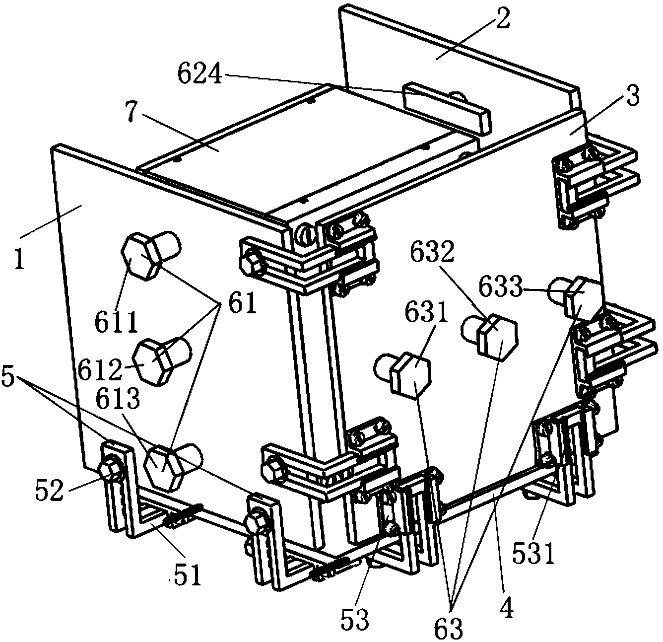 Debugging clamp of detector assembly