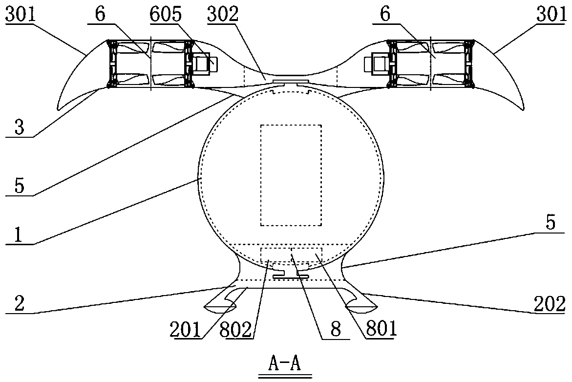 Torque self-balancing three-ducted-fan bionic aircraft