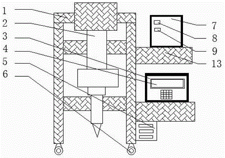 Petroleum exploration amount measuring device