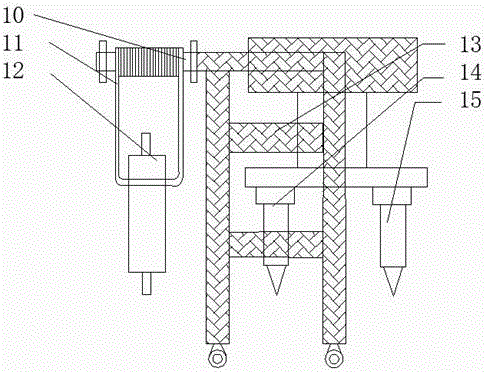 Petroleum exploration amount measuring device