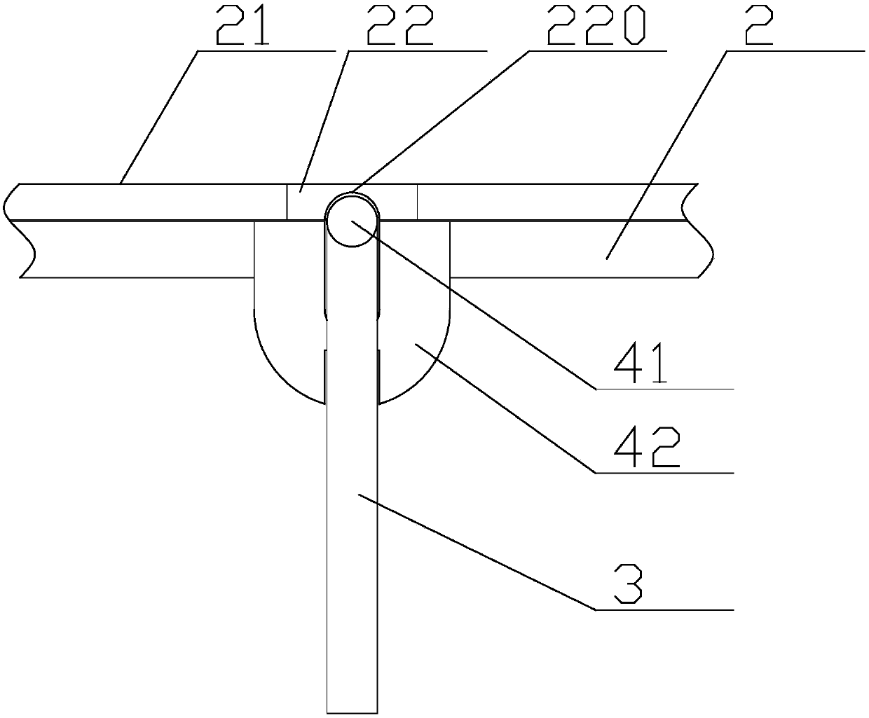 Efficient slag separating and sludge scraping device