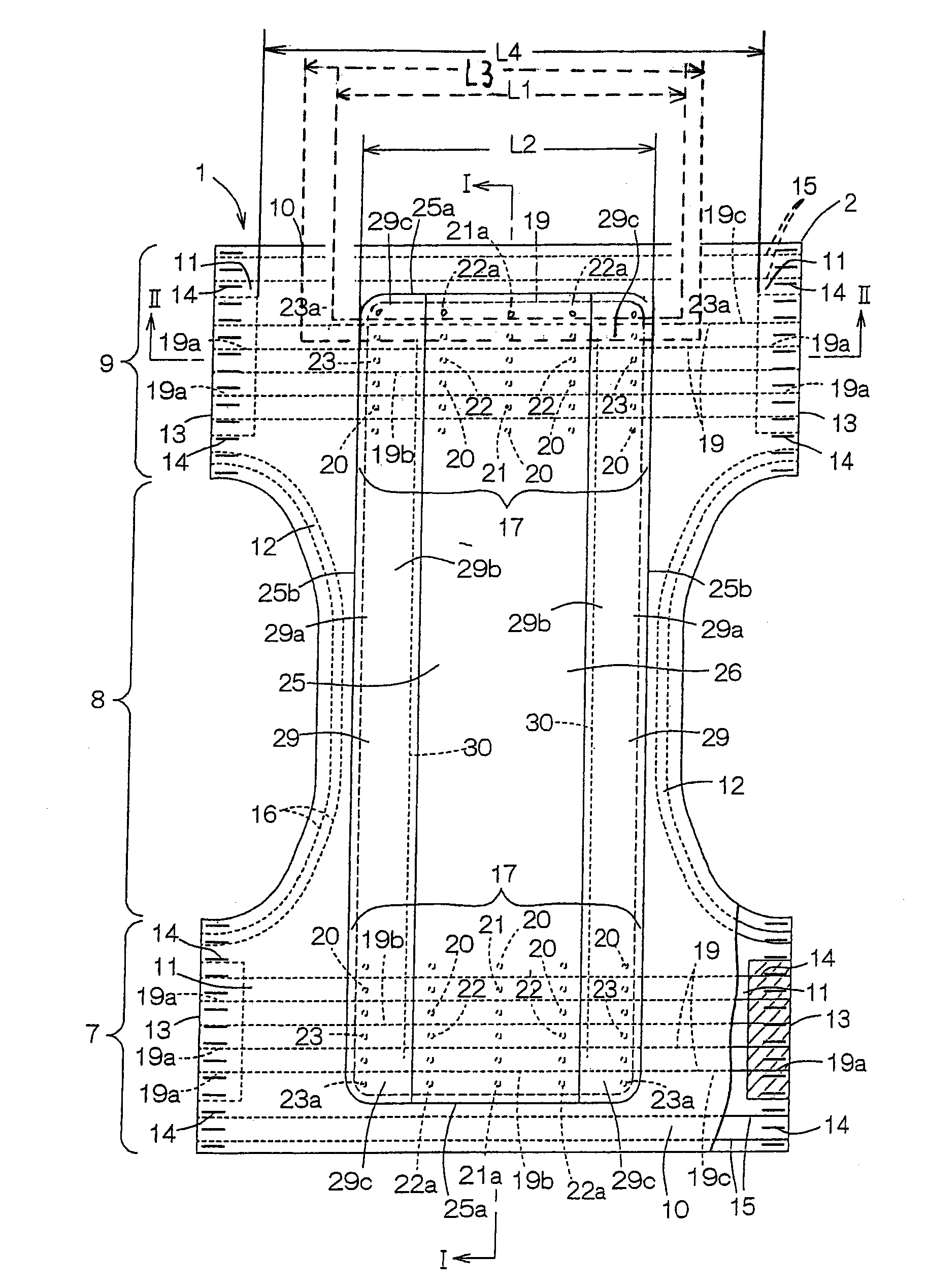 Pull-on disposable wearing article