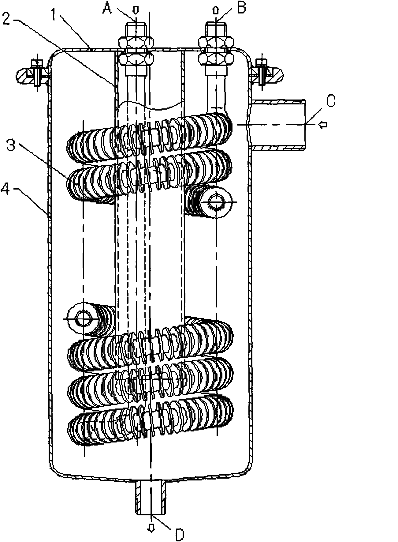 Distiller condenser with solvent inflow structure in fur degreasing machine