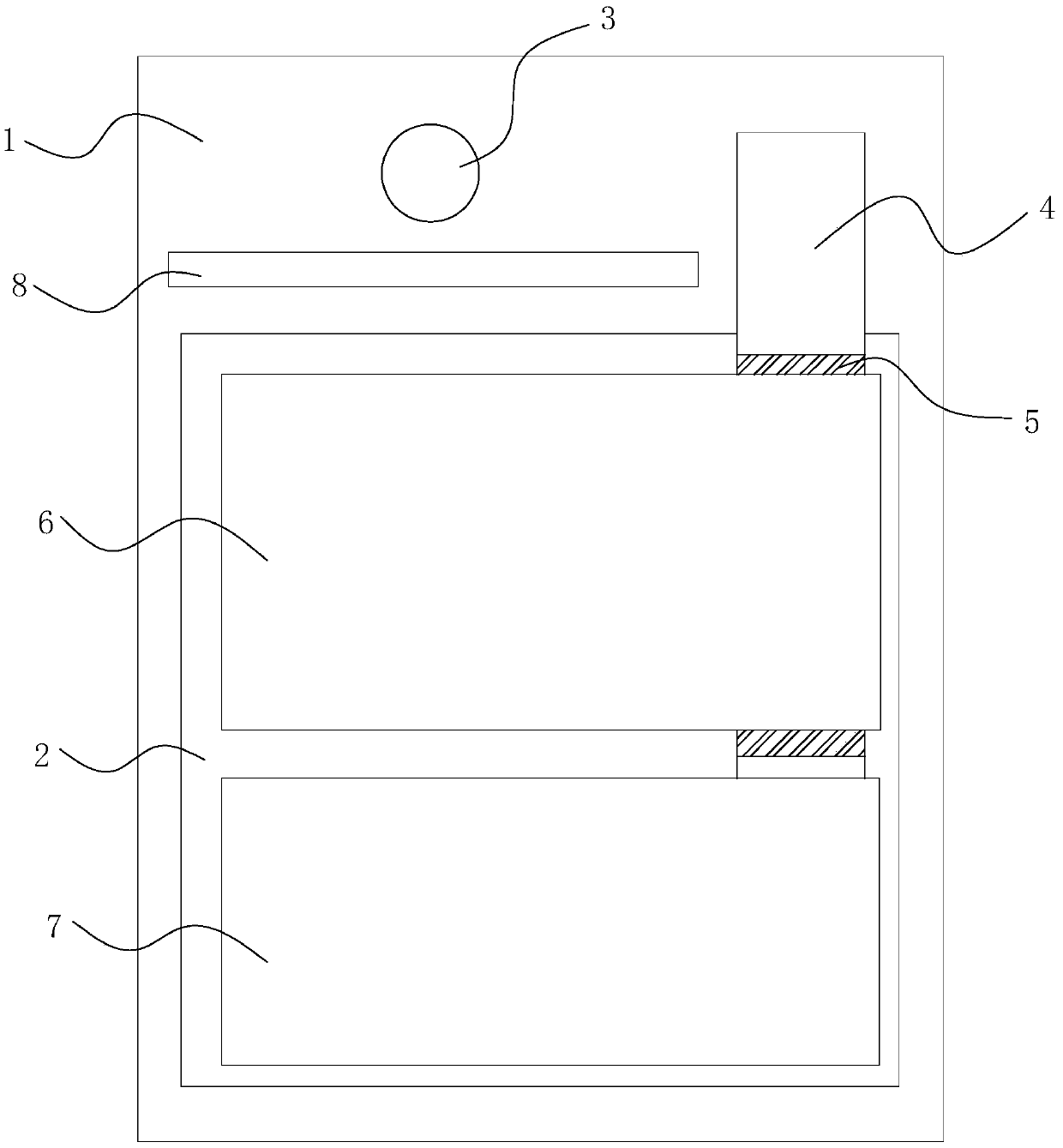 A heat dissipation structure of a mobile terminal and the mobile terminal