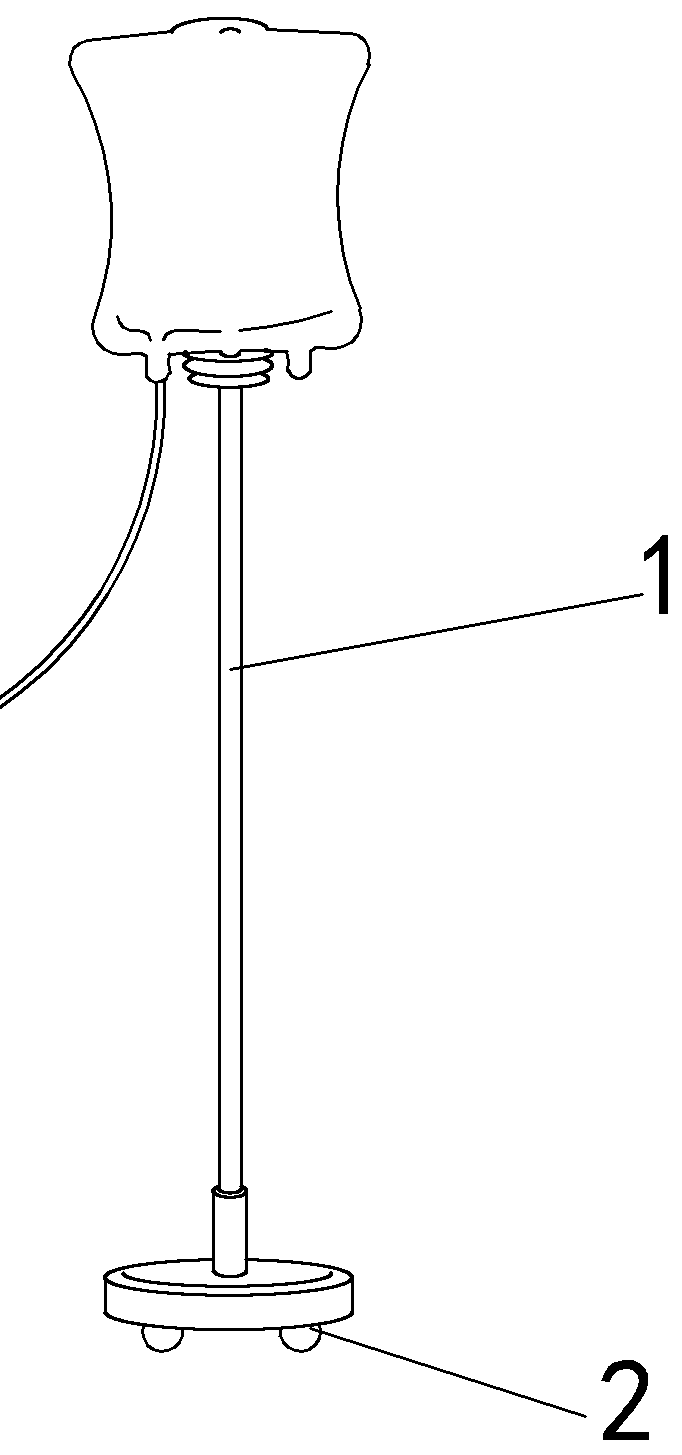 Movable infusion rack