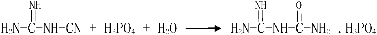 Preparation method of amidinourea phosphate