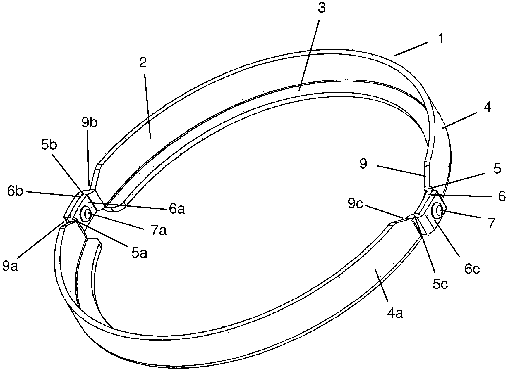 Clamp band for spring brakes