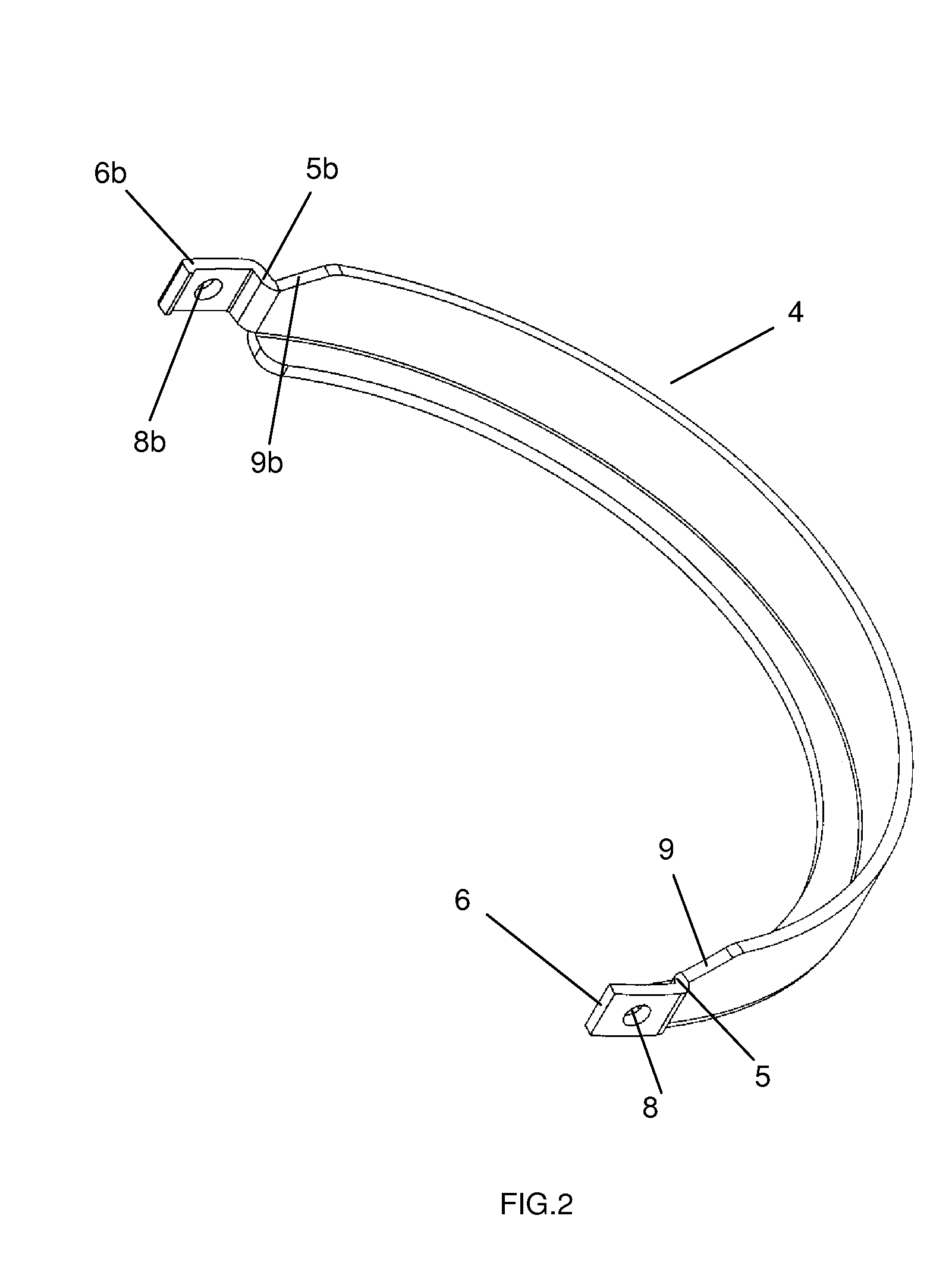 Clamp band for spring brakes