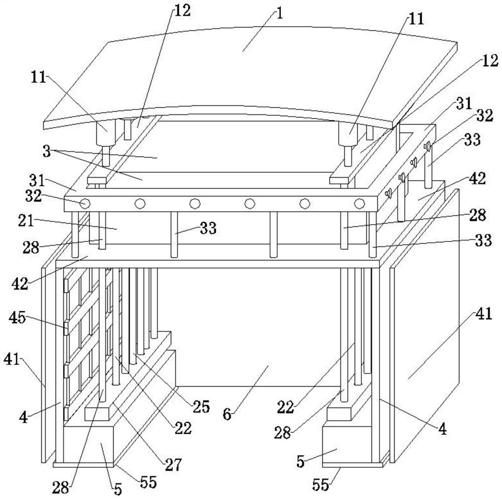 Safety protection device for tunnel blasting