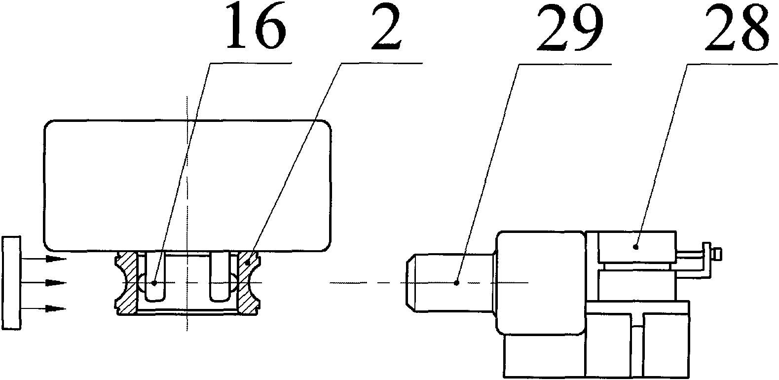 Comparative measurement method-based multi-parameter vision measurement system of inner ring of bearing