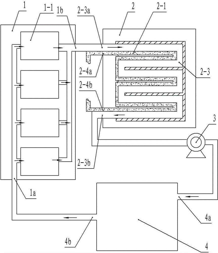 Water cooling system of machining workshop