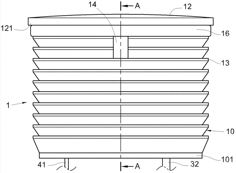 Switch opening and closing vibrating alert device