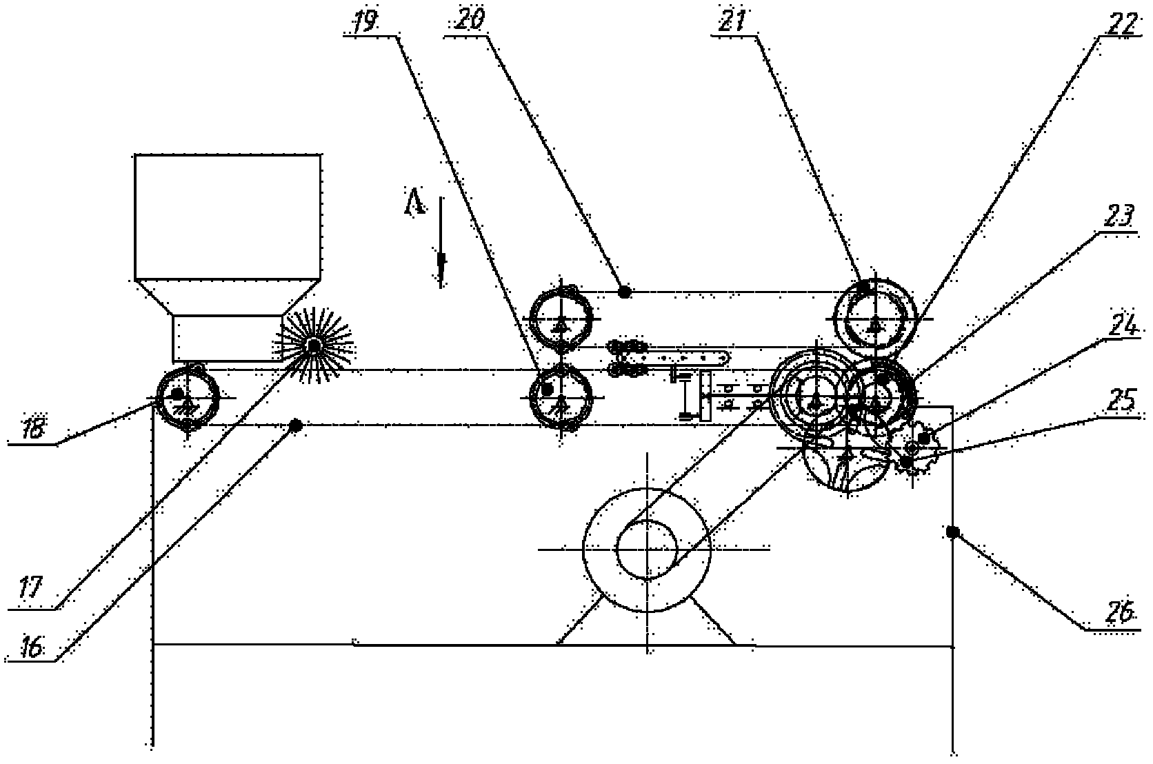 Automatic kernel-removing slicing machine for Chinese dates