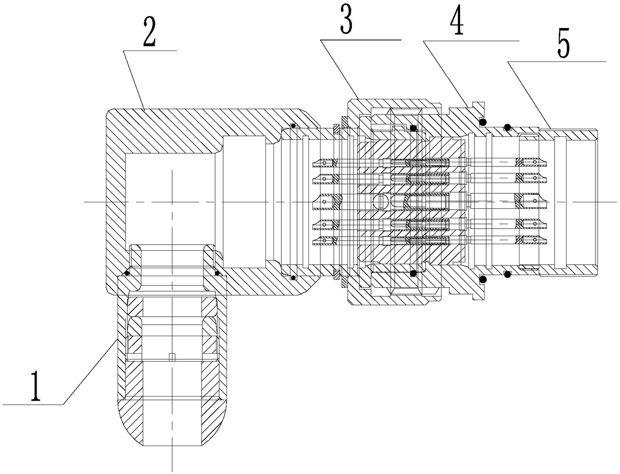 Metal shell watertight connector