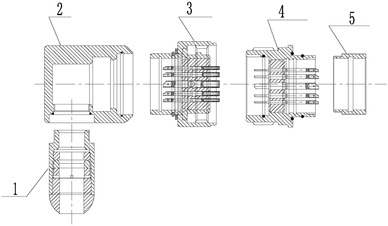 Metal shell watertight connector