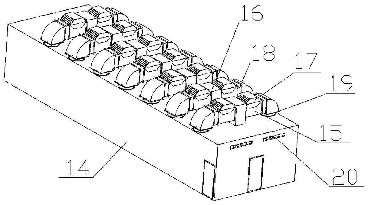 Hawthorn fruit drying device with charging machine