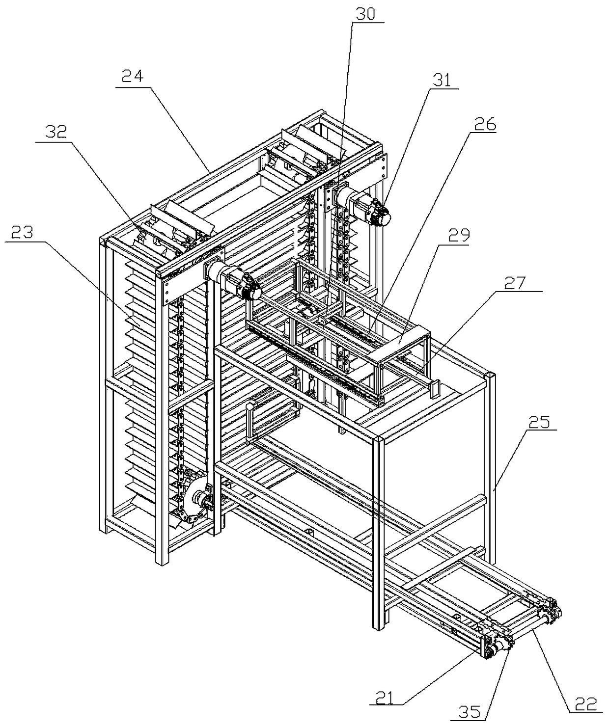 Hawthorn fruit drying device with charging machine