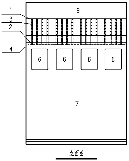 A vertical breakwater with open caisson