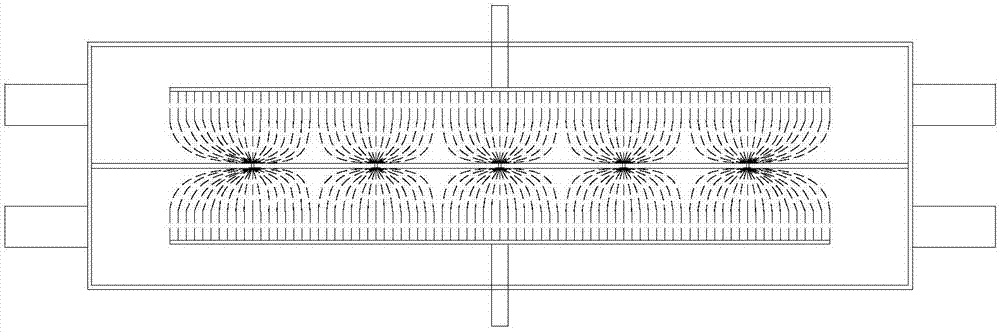 Liquid-phase discharge reactor for treatment of high-salinity organic wastewater