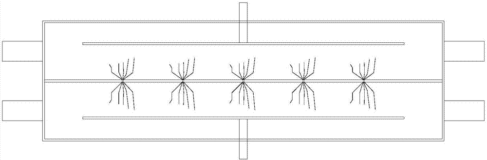 Liquid-phase discharge reactor for treatment of high-salinity organic wastewater