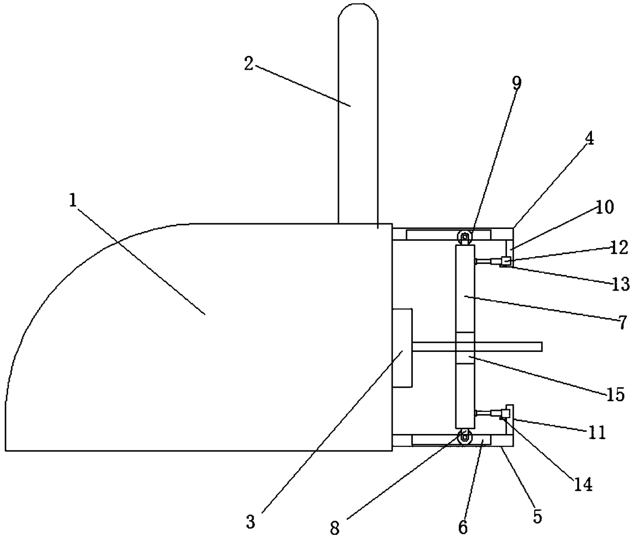 A network cable fixing device for router