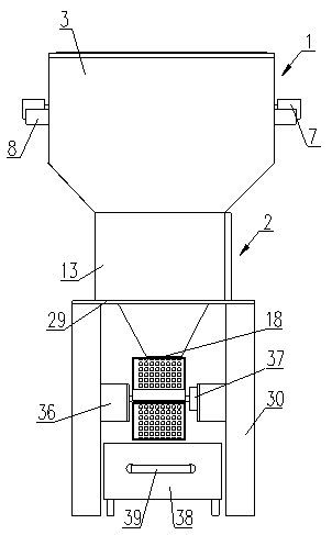 Wood-based panel smashing device