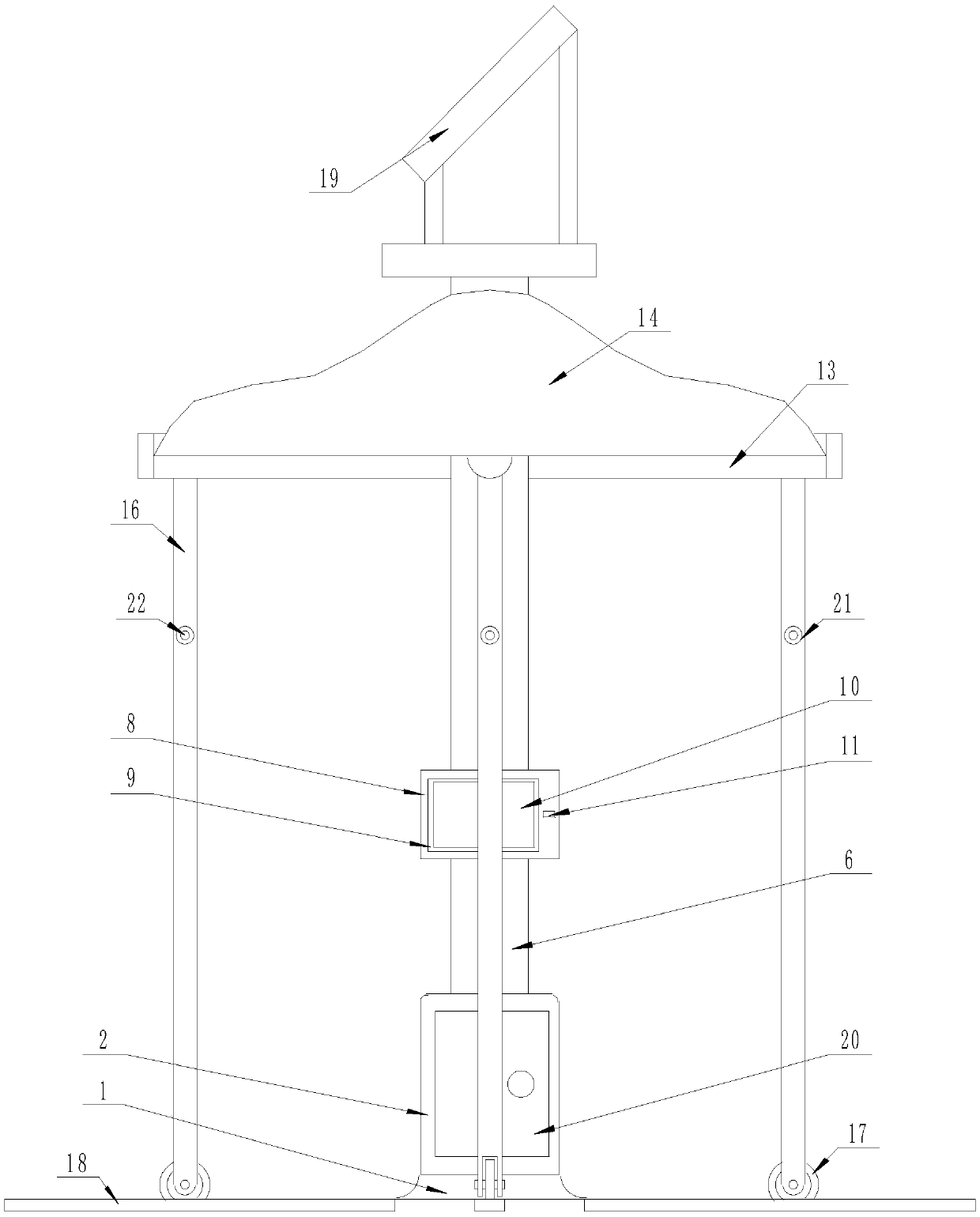 Novel outdoor umbrella