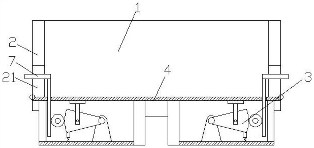 A semi-trailer load detection device