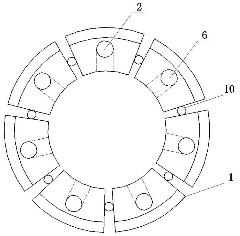 A device and method for repairing broken water pipes using magnetic fluid