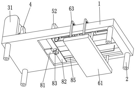 Automatic folding device for disposable bed sheet production