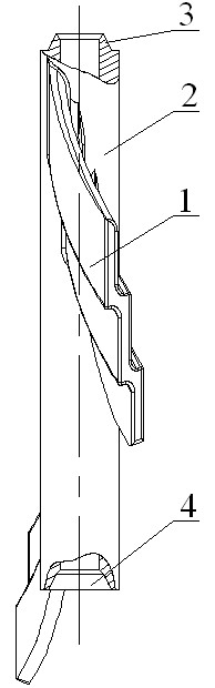 Heat exchange tube internal radial direction ladder-type rotor