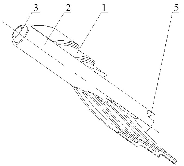 Heat exchange tube internal radial direction ladder-type rotor